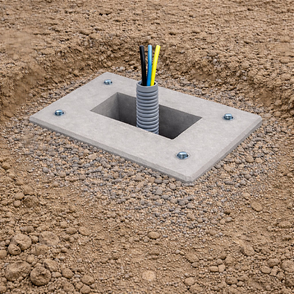 Fertigbetonfundament für ABB TAC Pedestral Stelen 6AGC085684/6AGC085345