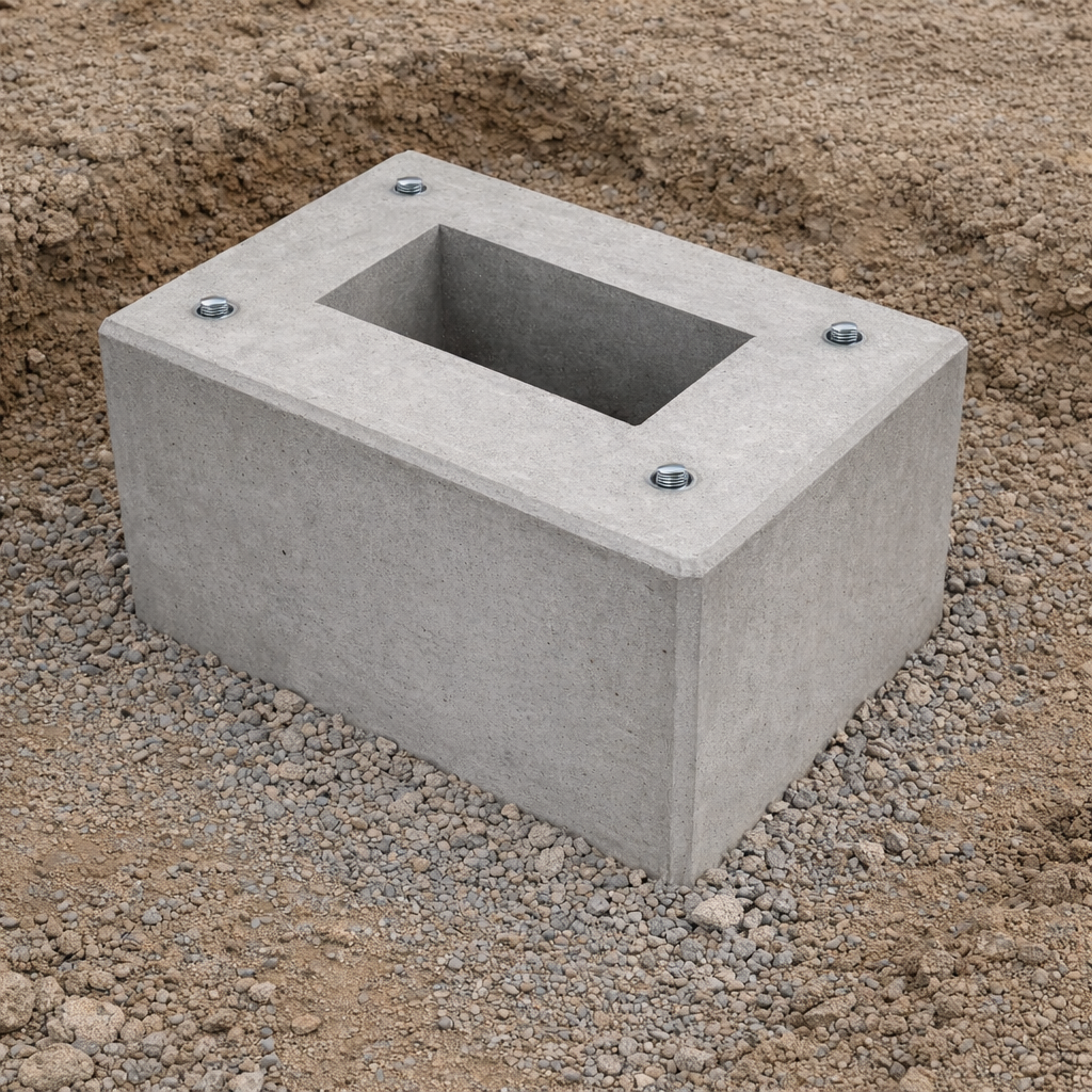 Fertigbetonfundament für ABB TAC Pedestral Stelen 6AGC085684/6AGC085345