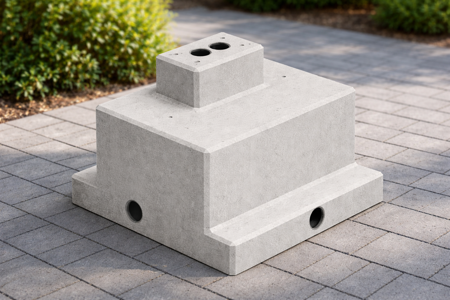 Betonfertigfundament für MENNEKES AMEDIO & AMTRON Ladesäulen, Version 2