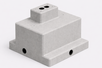 Betonfertigfundament für MENNEKES AMEDIO & AMTRON Ladesäulen, Version 2