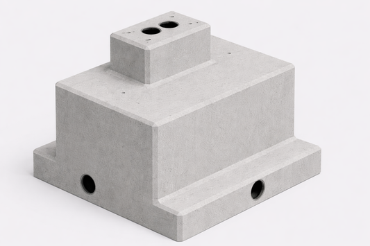 Betonfertigfundament für MENNEKES AMEDIO & AMTRON Ladesäulen, Version 2