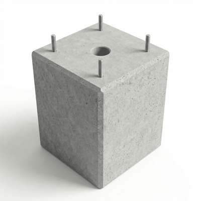 Fertigbetonfundament für Hectronic Citea Parkscheinautomat – robust und montagefreundlich