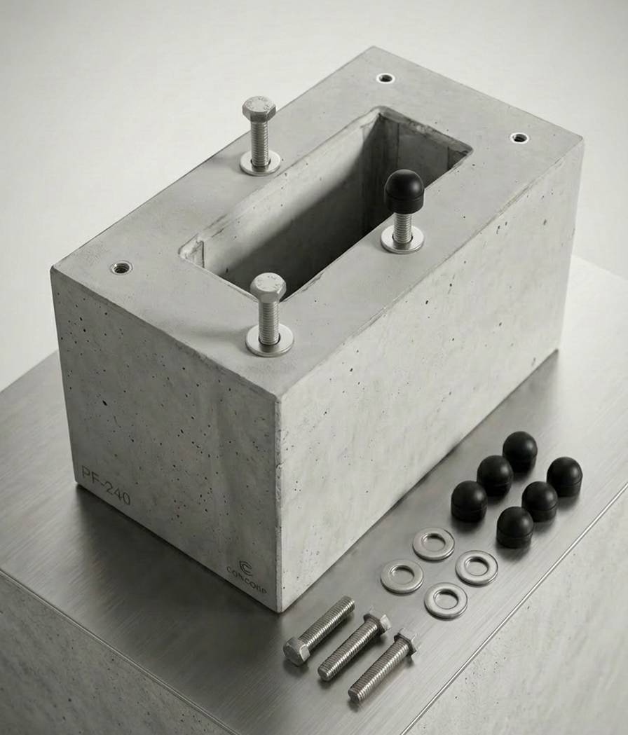Betonfertigfundament für KEBA KeContact Standfüße P20 / P30 / P40