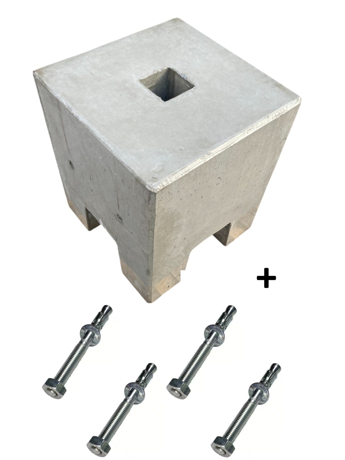 Universal Fertigfundament für Ladesäulen mit Schwerlastankern 600x500x500 mm
