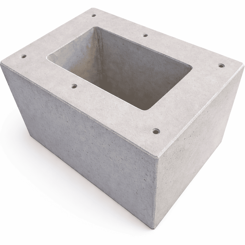 Fertigbetonfundament für KEBA KeContact P20/P30 V3 Doppel Dreieck Standfuß