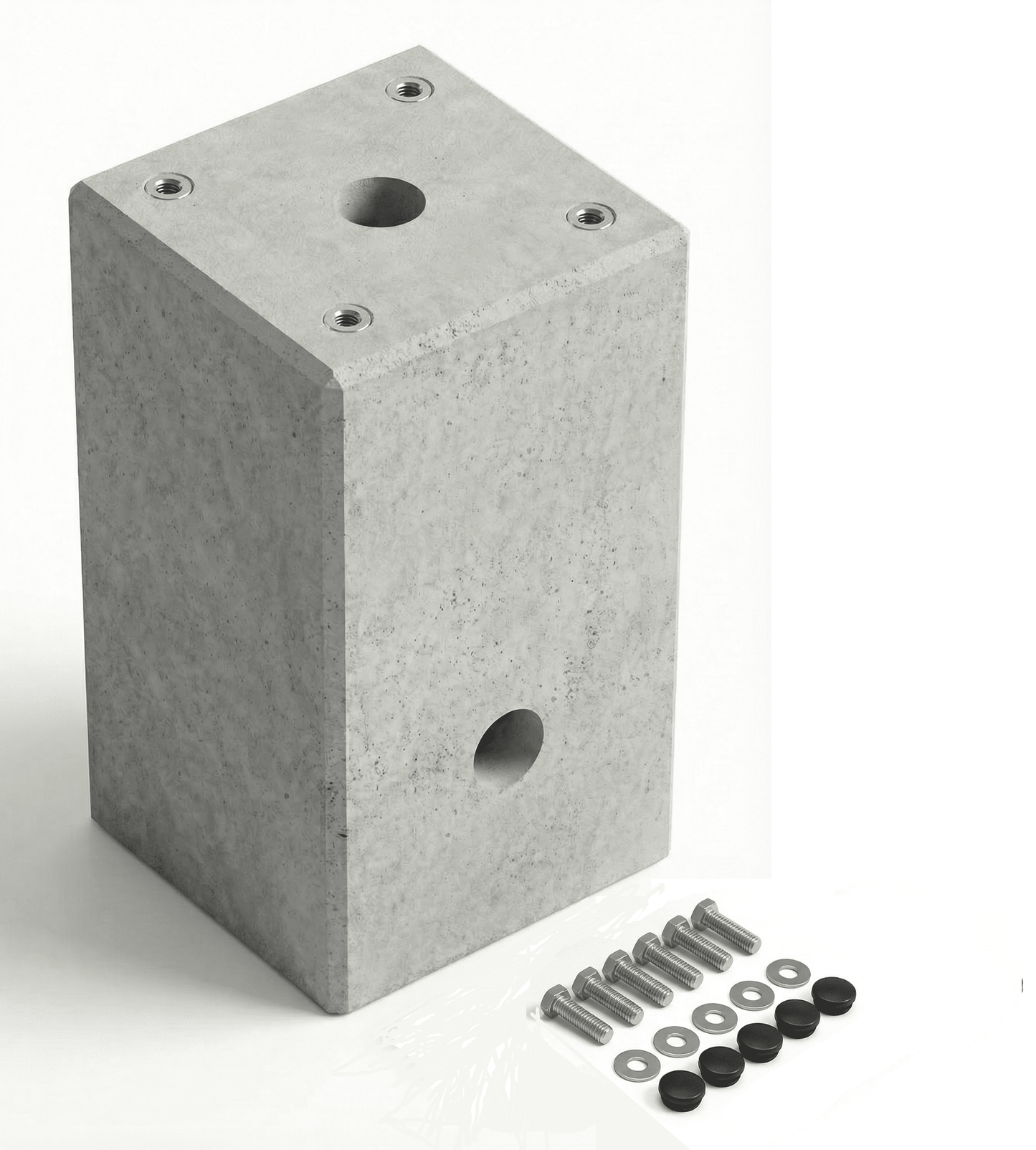 Betonfertigfundament XL 101 kg für Ladesäulen, Standfüße und Stelen